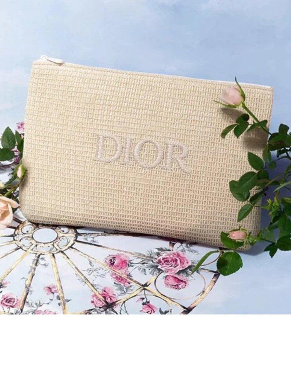 Dior Logo Pouch Cosmetic Bag